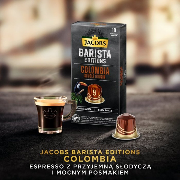 Kapsułki do Nespresso Jacobs Barista Editions 9 Colombia Single Origin 10 szt.- NIEDOSTĘPNY