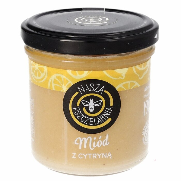 Miód z cytryną Nasza Pszczelarnia 190g