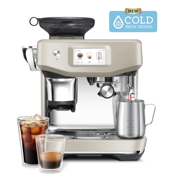 Ekspres do kawy Sage the Barista Touch™ Impress SES882ALM - Beżowy + ZESTAW AKCESORIÓW BARISTY GRATIS