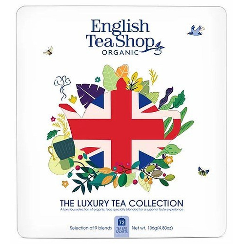 Herbaty English Tea Shop Union Jack Tea Collection - 72 saszetki w metalowej puszce
