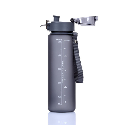 OUTLET - Butelka na wodę Casno Missouri Szara - 560 ml - opinie w konesso.pl