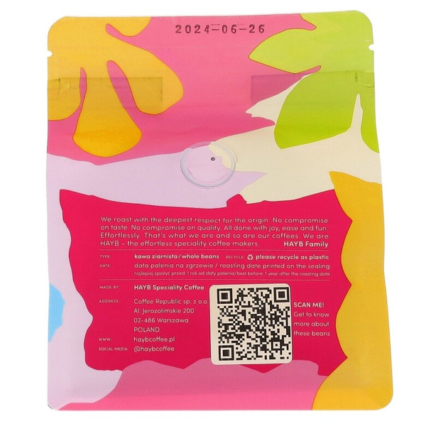 Kawa ziarnista HAYB Honduras La Florencia Washed 250g - NIEDOSTĘPNY