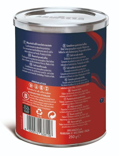 Kawa mielona Lavazza Crema e Gusto 250g puszka