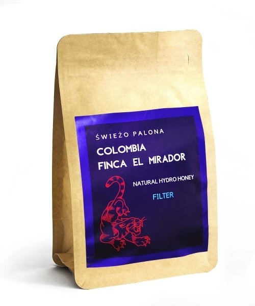 Kawa ziarnista Świeżo Palona Colombia Finca El Mirador Bourbon Natural Hydro Honey 200g - NIEDOSTĘPNY