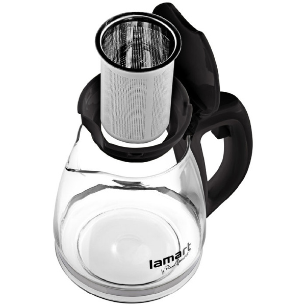 Dzbanek z zaparzaczem Lamart Verre 1,1l - Czarny
