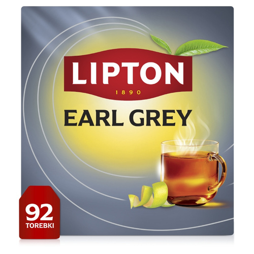 Herbata czarna Lipton Earl Grey 138g - 92 torebki - opinie w konesso.pl