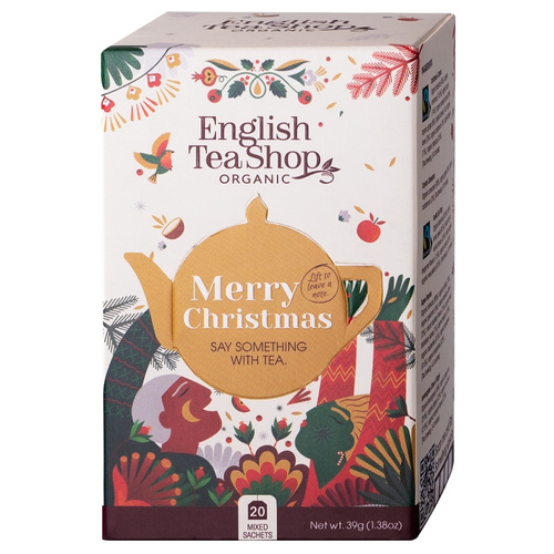 Herbata English Tea Shop Merry Christmas Say Something - mix 20 saszetek - opinie w konesso.pl