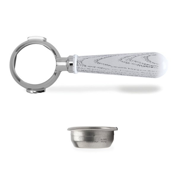 Portafilter Lelit PLA580F - naked 58 mm Białe drewno jesionowe