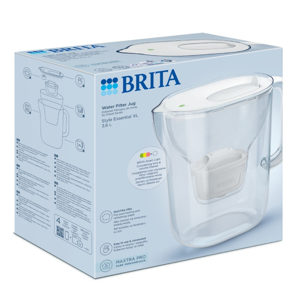 Dzbanek filtrujący BRITA Style Essential XL 3,6 L + wkład MAXTRA PRO Pure Performance - Biały