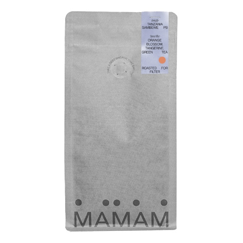 Kawa ziarnista MAMAM Tanzania Sambewe PB Filtr 250g