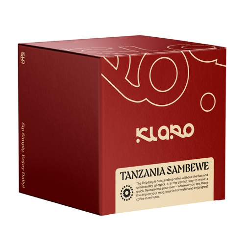 Drip Bag Coffee Klaro Tanzania Sambewe 8x11g