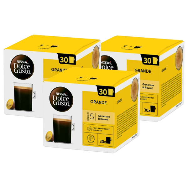 ZESTAW Kapsułki Nescafé Dolce Gusto Grande 3x30 sztuk