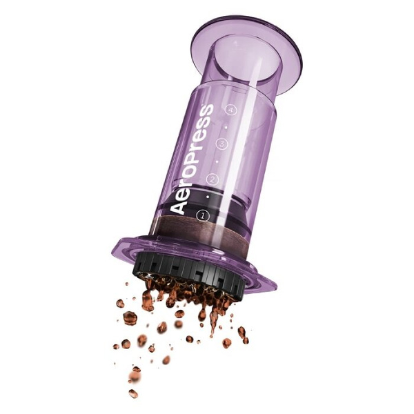 Zaparzacz do kawy AeroPress Clear - Fioletowy