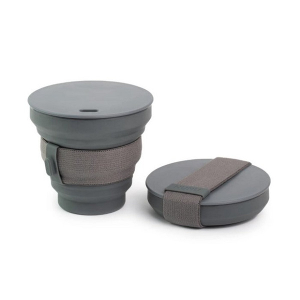 Składany kubek HUNU 266 ml - Grafitowy - NIEDOSTĘPNY