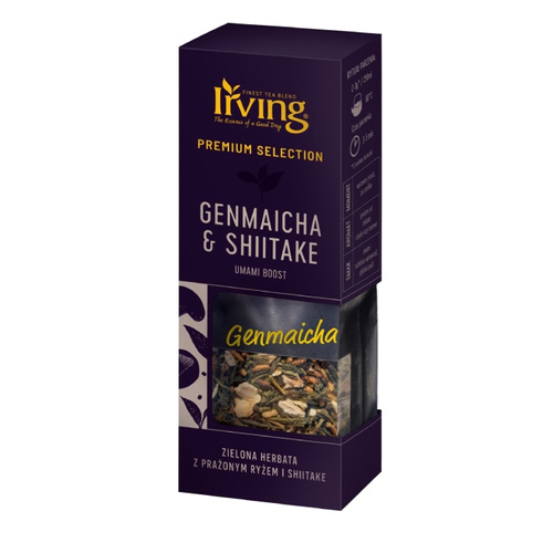 Herbata zielona Irving Genmaicha Shiitake 75g
