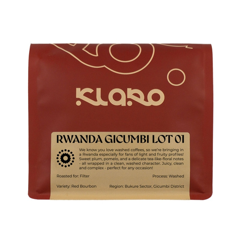 Kawa ziarnista Klaro Rwanda Gicumbi Lot 01 Filtr 250g
