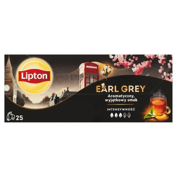 Herbata czarna Lipton Earl Grey 25x1,5g – NIEDOSTĘPNY