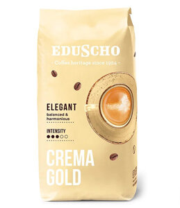 Kawa ziarnista Eduscho Crema Gold 1kg + PUSZKA NA KAWĘ GRATIS