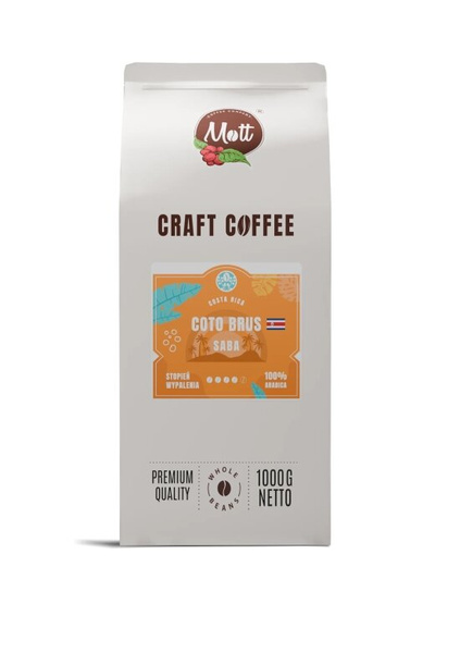Kawa ziarnista Mott Coffee Coto Brus Saba 1kg - NIEDOSTĘPNY