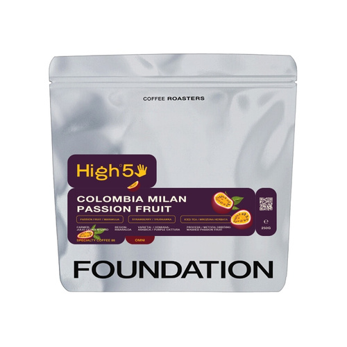 Kawa ziarnista Foundation Coffee Roasters High5 Kolumbia Milan Passion Fruit Omni 250g