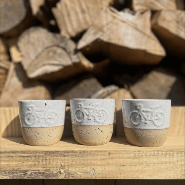 Ceramiczny kubek rower POTPOTSTUDIO - Countryside 200 ml