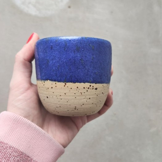 Ceramiczny kubek POTPOTSTUDIO - Szafir 200 ml - NIEDOSTĘPNY