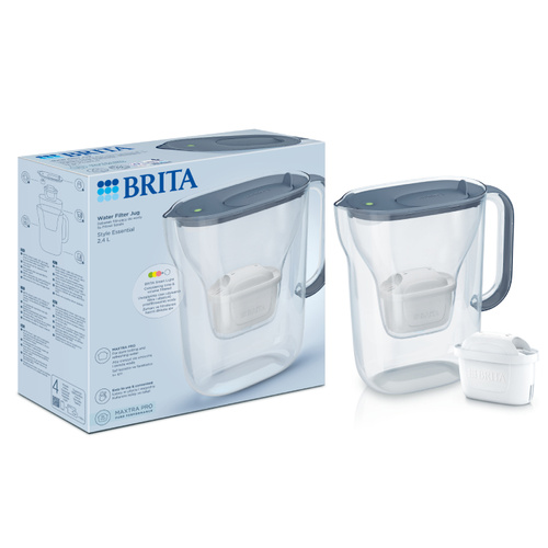 Dzbanek filtrujący BRITA Style Essential MAXTRA PRO Pure Performance - Grafitowy - opinie w konesso.pl