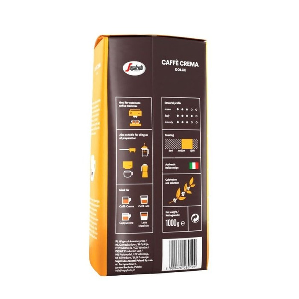 ZESTAW Kawa ziarnista Segafredo Caffe Crema zestaw 3x1kg