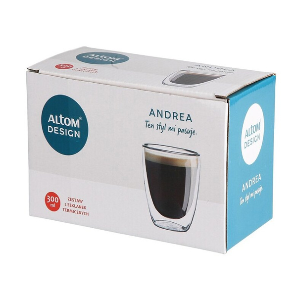 Zestaw szklanek termicznych Altom Andrea 300ml - 2 szt. - NIEDOSTĘPNY