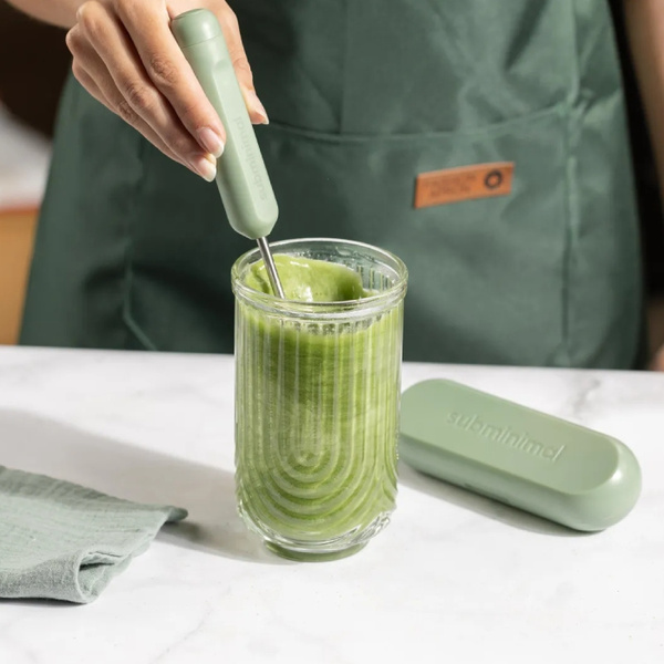 Ręczny spieniacz do mleka Subminimal NanoFoamer Go - Zielony