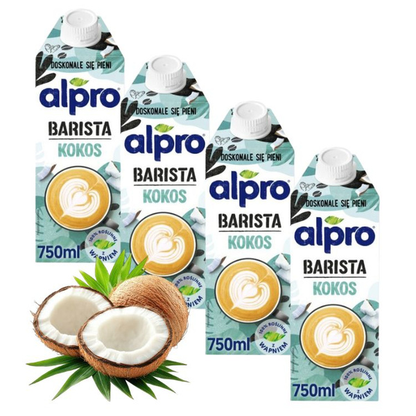 ZESTAW - Napój ALPRO Barista Coconut - Kokosowo-sojowe 4x750 ml