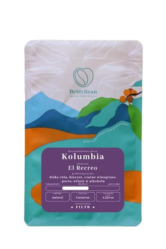 Kawa ziarnista BeMyBean Kolumbia El Recreo Filtr 250g  – NIEDOSTĘPNY