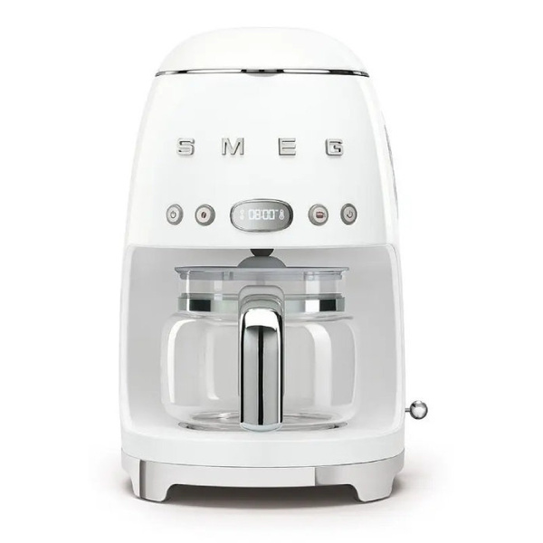 Przelewowy ekspres do kawy Smeg DCF02WHEU - Biały + GRATIS 250G KAWY