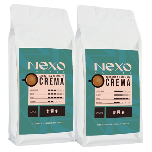 ZESTAW - Kawa ziarnista NEXO Coffee Crema 2x1kg