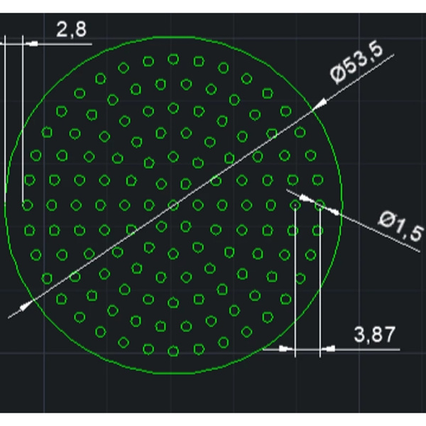 Sitko dyfuzyjne do espresso Puck Screen PSU AVX 53,5 mm - grubość 0,8mm