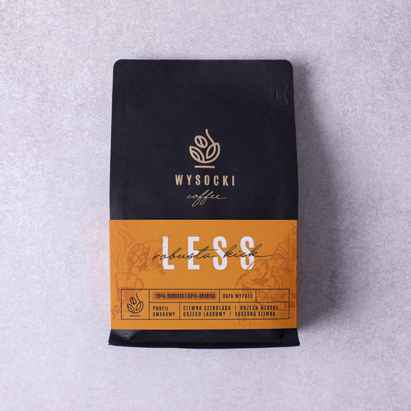 Kawa ziarnista Wysocki Coffee Less Robusta Kick 250g