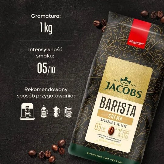 Kawa ziarnista Jacobs Barista Editions Crema 1kg