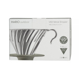 Metalowy Drip Hario Outdoor V60-02 z silikonową podstawką – NIEDOSTĘPNY