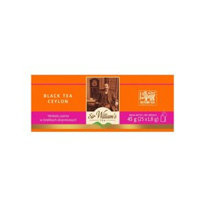 Czarna herbata Sir Williams London Tea Ceylon Black Tea 25x1,8g - opinie w konesso.pl