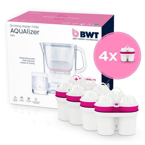Dzbanek filtrujący wodę BWT AQUAlizer 2.6l + 4 wkłady magnezowe