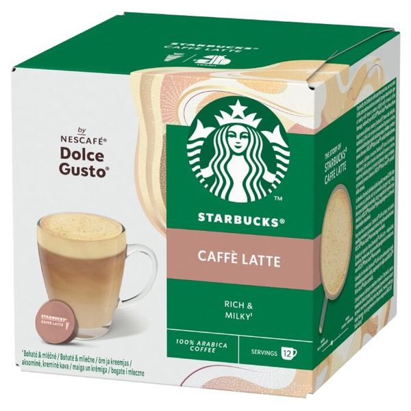 Kapsułki Nescafé Dolce Gusto STARBUCKS® Caffe Latte 12 sztuk