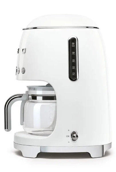 Przelewowy ekspres do kawy Smeg DCF02WHEU - Biały