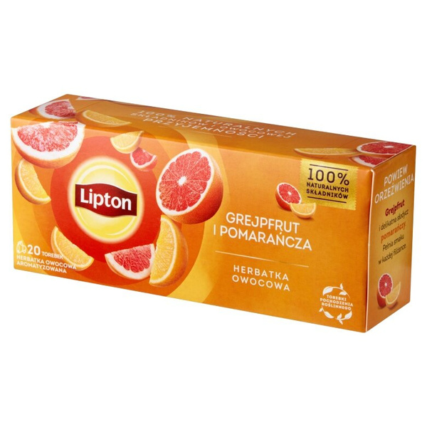 Herbatka owocowa Lipton Grejpfrut i Pomarańcza 20x1,7g