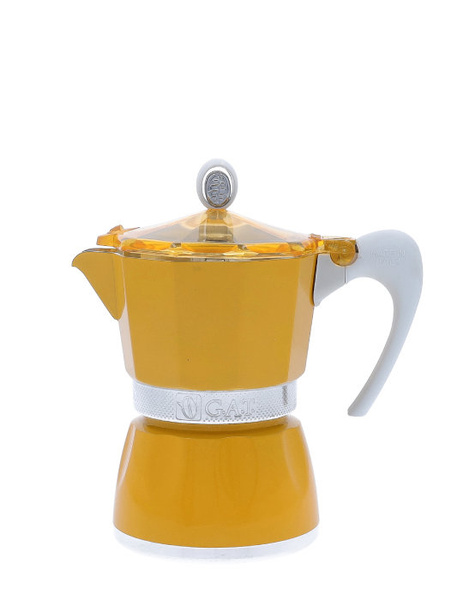 Kawiarka GAT Bella 3 filiżanki - Żółta