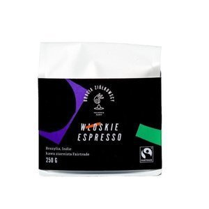 Kawa ziarnista Bracia Ziółkowscy Włoskie Espresso 250g - NIEDOSTĘPNY - opinie w konesso.pl