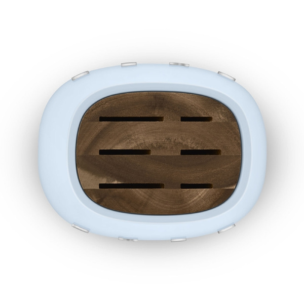 Blok z zestawem 6 noży Smeg KBSF02PB - Pastelowy błękit