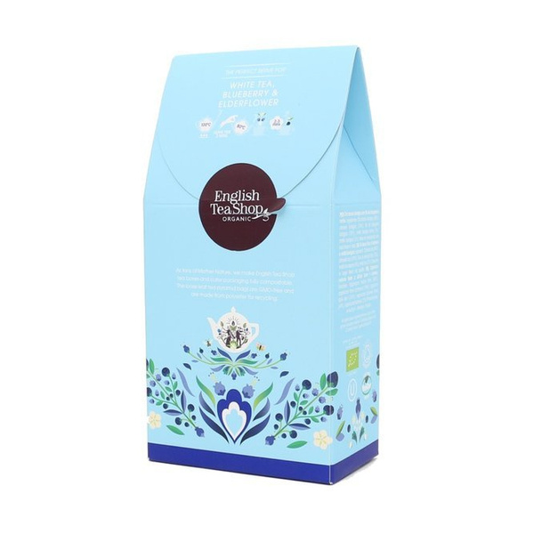 Biała herbata English Tea Shop White Tea Blueberry & Elderflower 15x2g