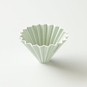 Ceramiczny Origami Dripper M - Zielony matowy - opinie w konesso.pl