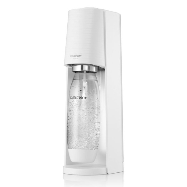 Saturator do wody gazowanej SodaStream Terra Biały + 3 butelki