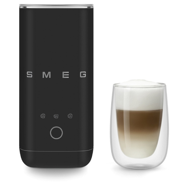 Spieniacz do mleka Smeg MFF02BLMEU - Czarny Mat